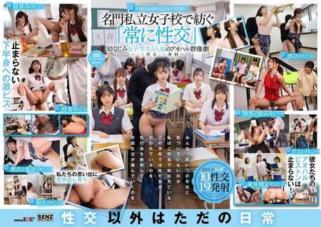 SDDE-758 [BT](SOD)(1sdde00758) ―SEXが溶け込んでいる日常― 名門私立女子校で紡ぐ「常に性交」幼なじみ女子学生5人組のアオハル群像劇～10性交19発射～